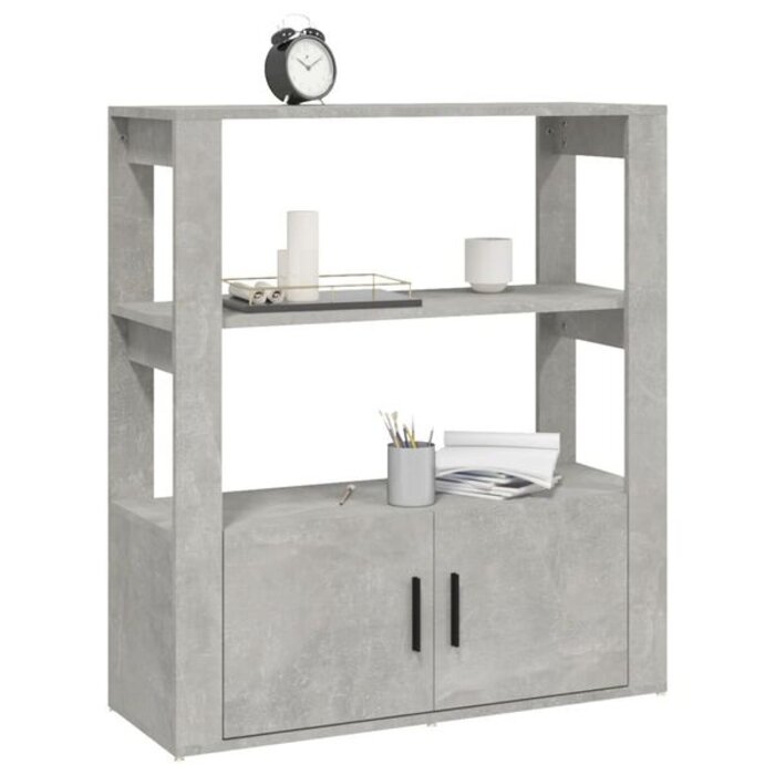 Modernes Sideboard in Betongrau 80x30x90cm - bis zu 44,8% Rabatt