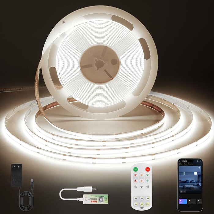10m COB LED-Streifen 4000K: Smartes Licht mit bis zu 39,9% Rabatt