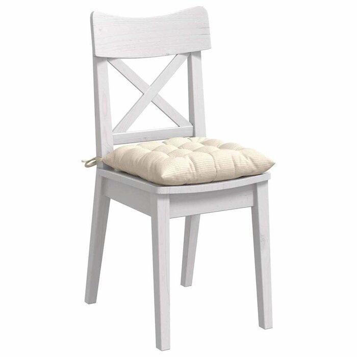 Vidaxl 4er Set Stuhlkissen 40x40cm in Creme - bis zu 73% Rabatt