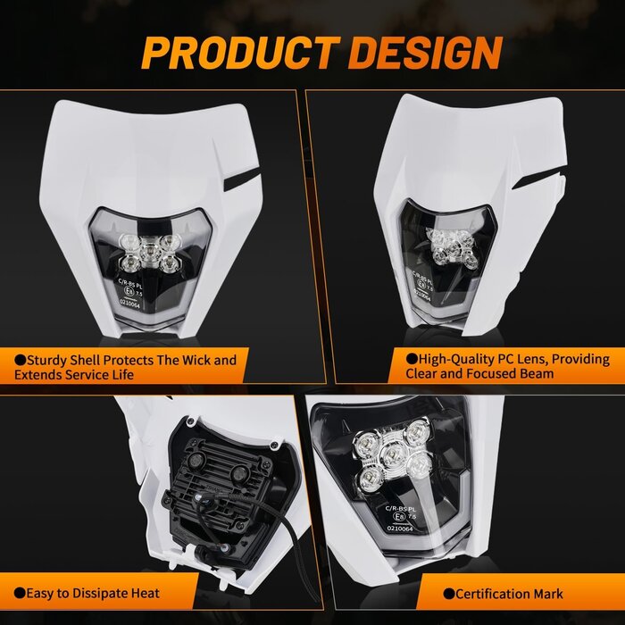 LED-Motorradscheinwerfer Universal - Off-Road Design, bis zu 44,9% Rabatt