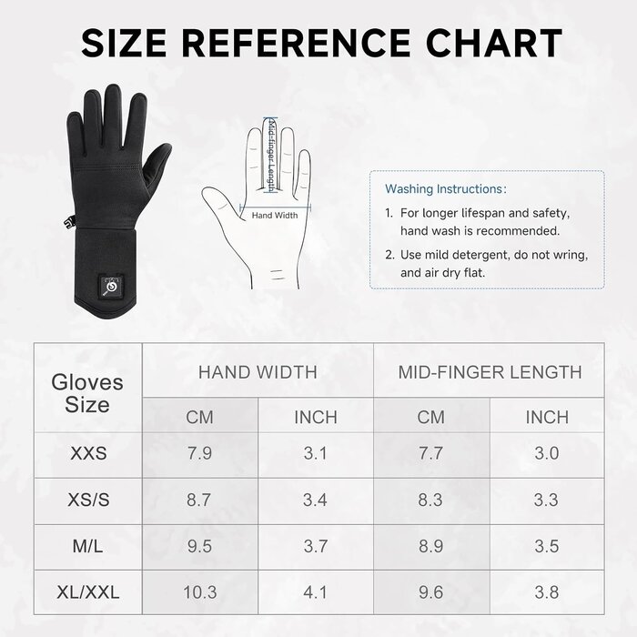 Day Wolf Beheizbare Unterziehhandschuhe XS-S mit Akku - Jetzt bis zu 70% Rabatt