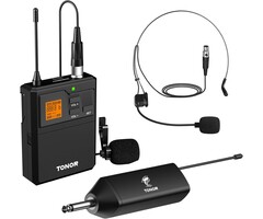 Tonor Drahtloses UHF-Mikrofonsystem - 60m Reichweite - bis zu 40,2% sparen