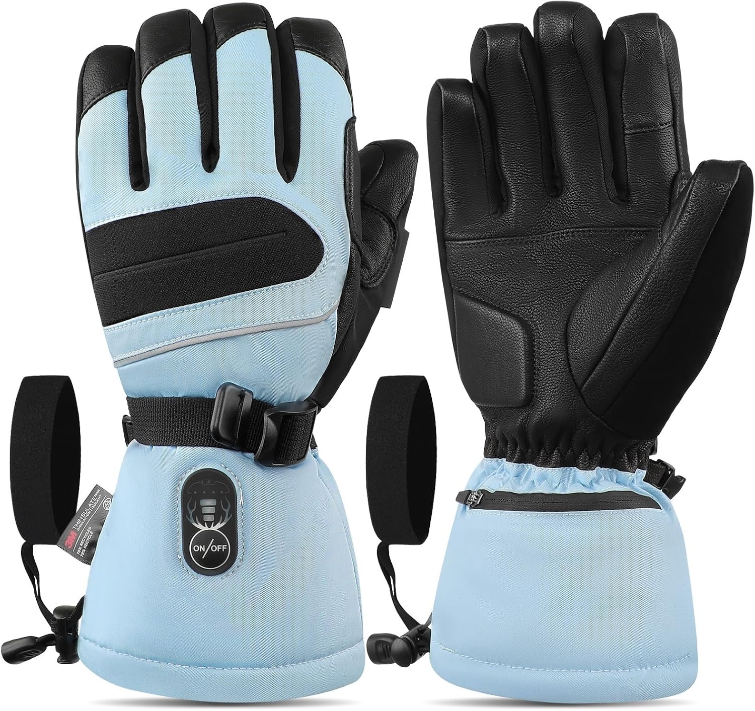 Day Wolf Beheizbare Unisex-Handschuhe XS, blau, wasserdicht, bis zu 69% Rabatt