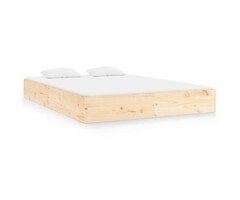 Vidaxl Massives Kiefernholz Bettgestell 200x200 cm - Jetzt bis zu 52% reduziert