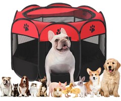 Faltbarer Welpenauslauf 114x114x58cm - Jetzt bis zu 44% Rabatt sichern