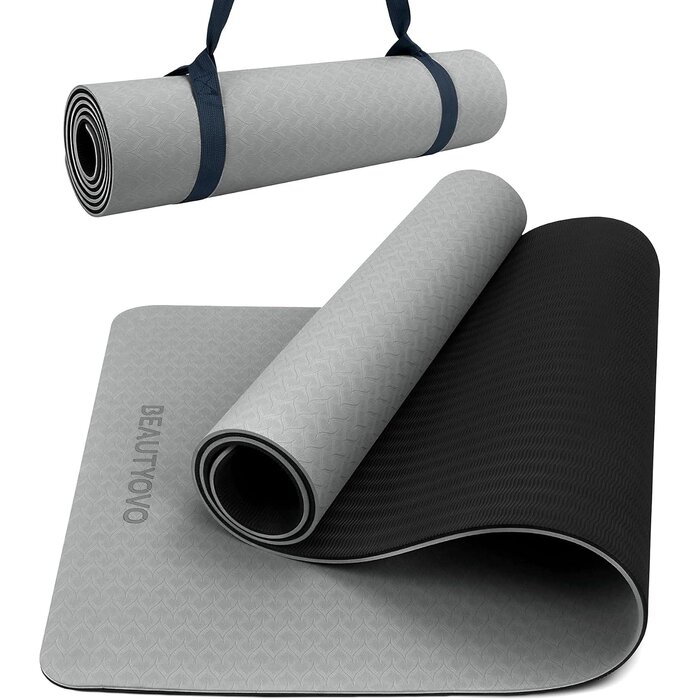TPE Yogamatte 8mm Antirutsch - Haze Blau - Jetzt bis zu 66% sparen