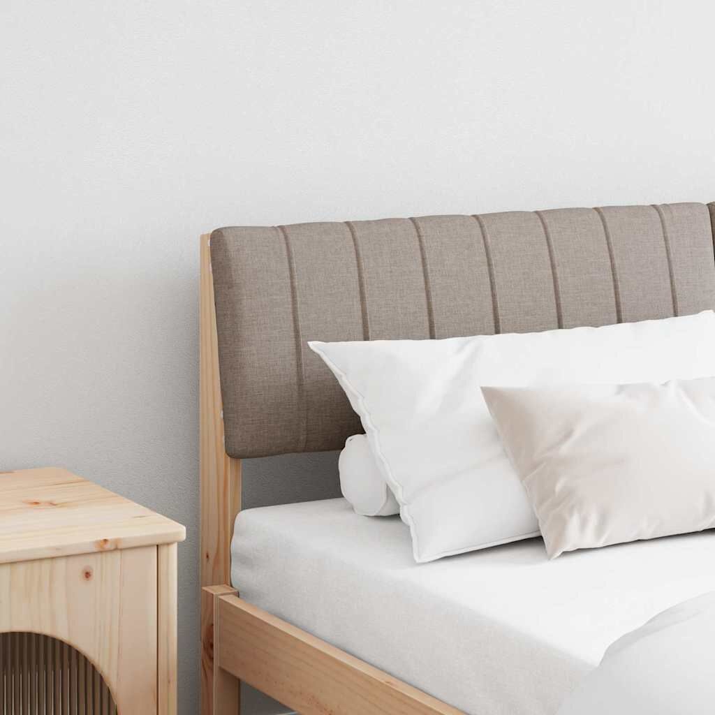 Vidaxl Gepolstertes Kopfteil 150 cm Taupe - Kiefernholz - Bis zu 57% Rabatt