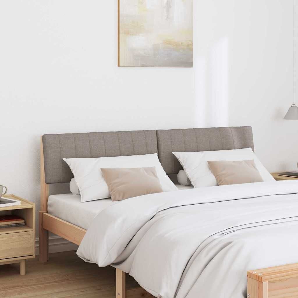 Vidaxl Gepolstertes Kopfteil 150 cm Taupe - Kiefernholz - Bis zu 57% Rabatt