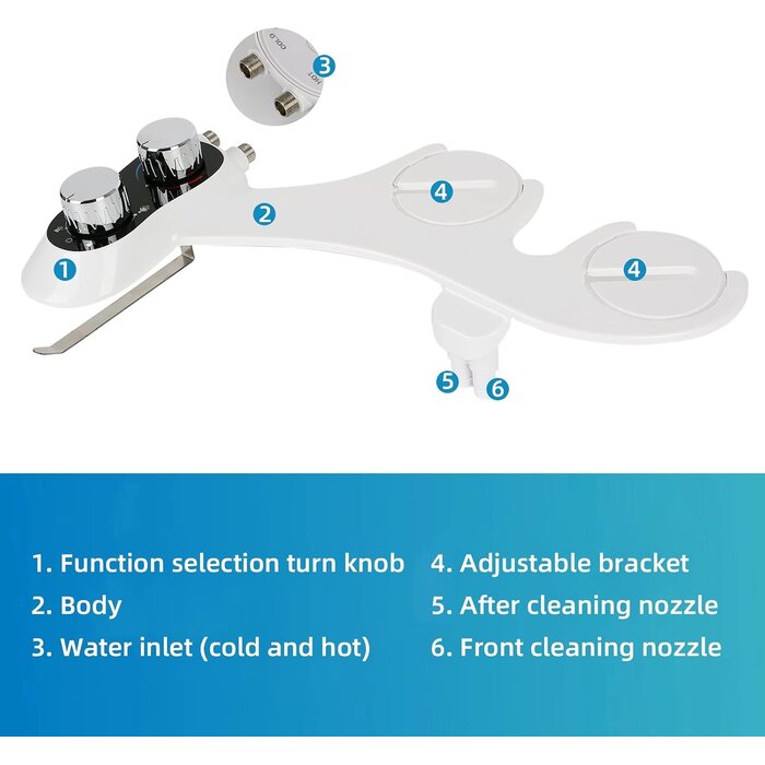 WC-Bidet Aufsatz mit Warm-/Kaltwasser - bis zu 76,3% Rabatt
