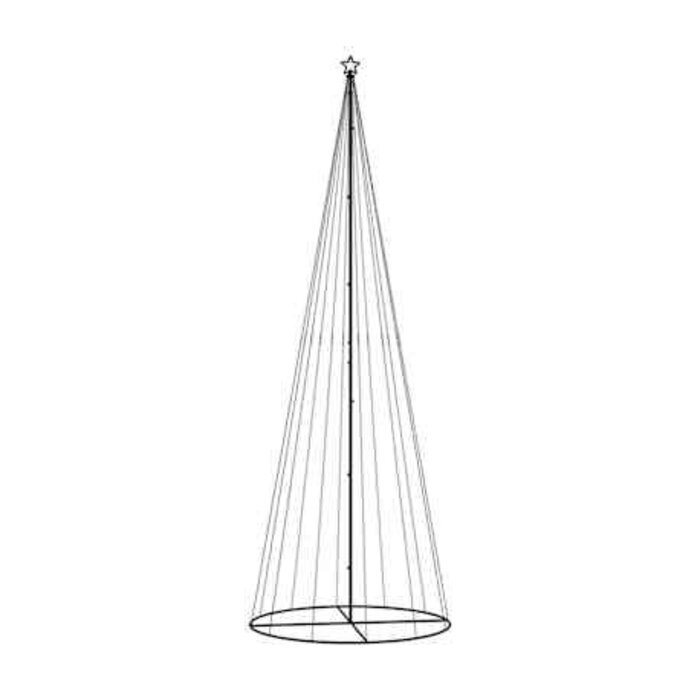 LED-Kegelkerstbaum 5m, Blau, 732 LEDs - Outlet-Deal: bis zu 75,5% Rabatt