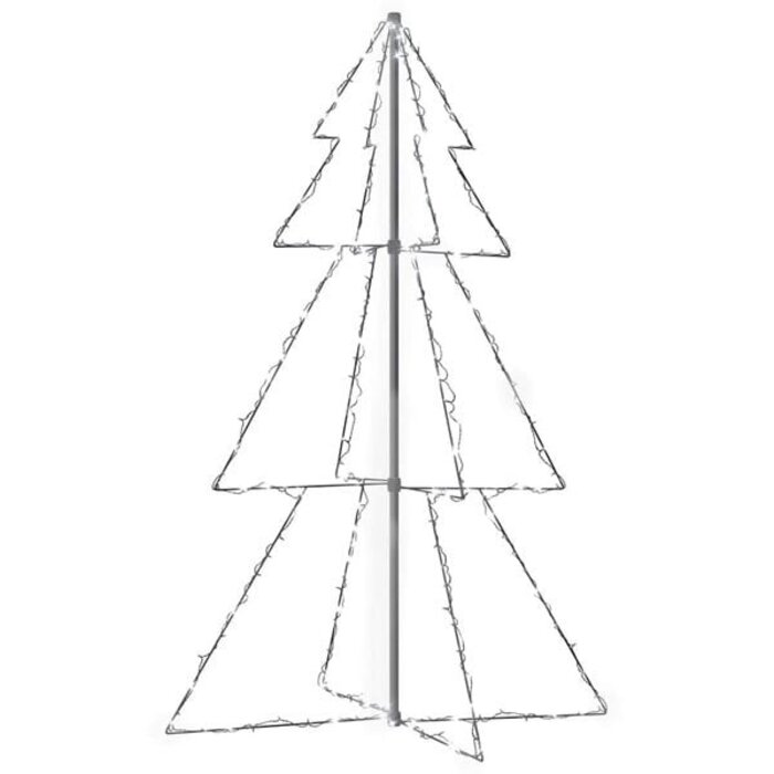 LED-Kegel-Weihnachtsbaum 150 cm - Kaltweiß - Jetzt bis zu 70,3% Rabatt