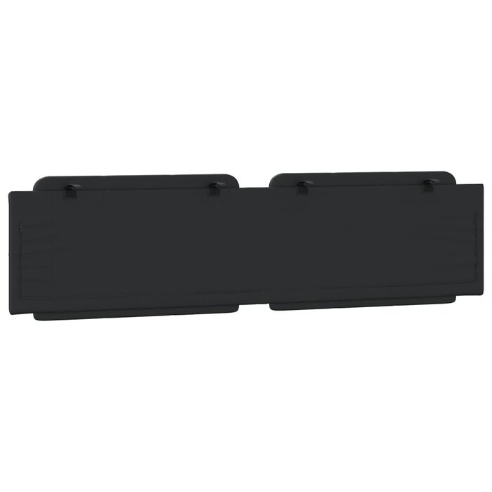 Luxus Kunstleder-Kopfkissen 200 cm - Schwarz - bis zu 63,8% reduziert