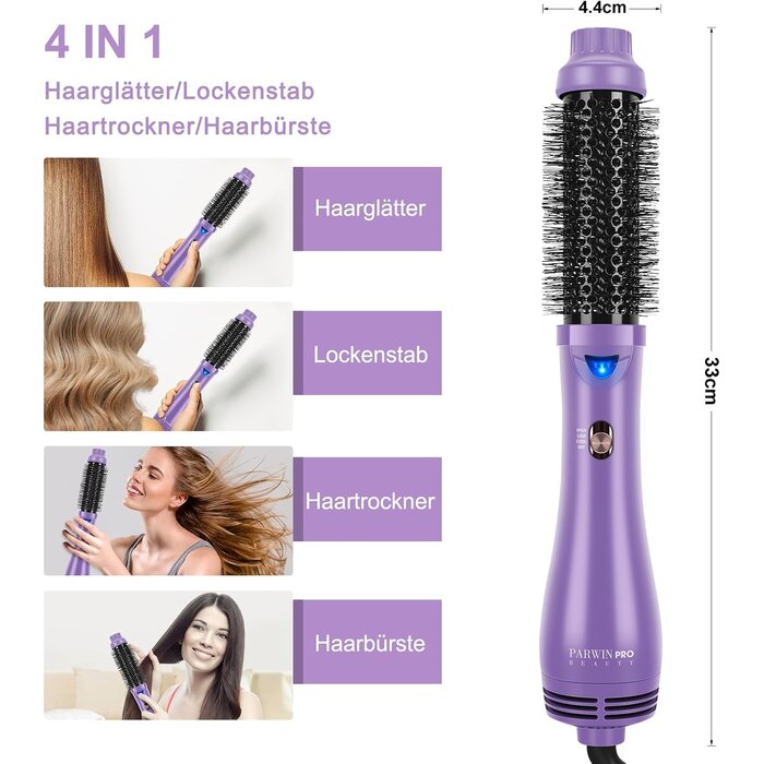4-in-1 Warmluftbürste 1000W - Styling & Volumen - bis zu 60,3% günstiger