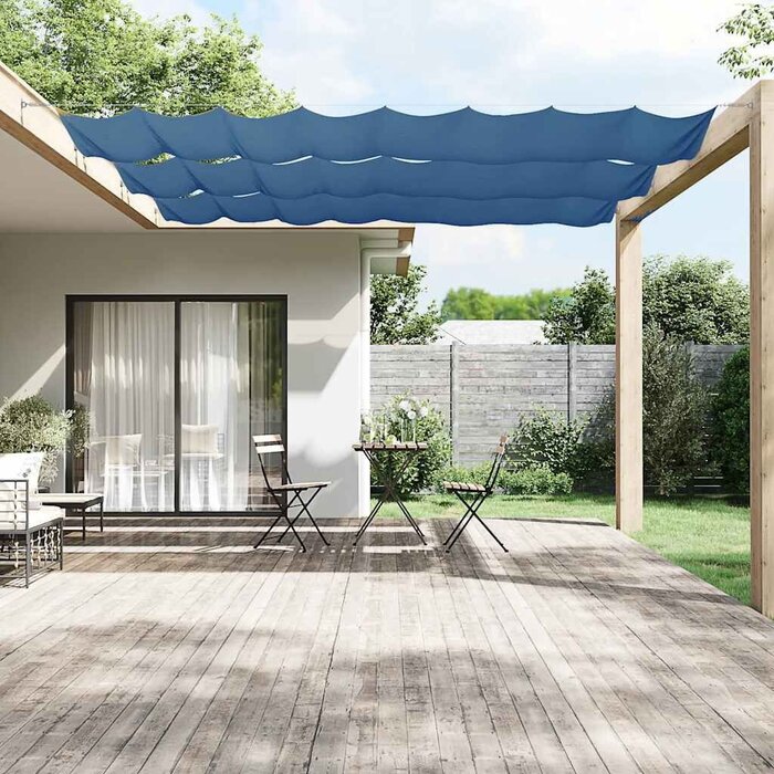 Vertikaler Balkonsichtschutz 100 x 800 cm Blau - bis zu 57% Rabatt