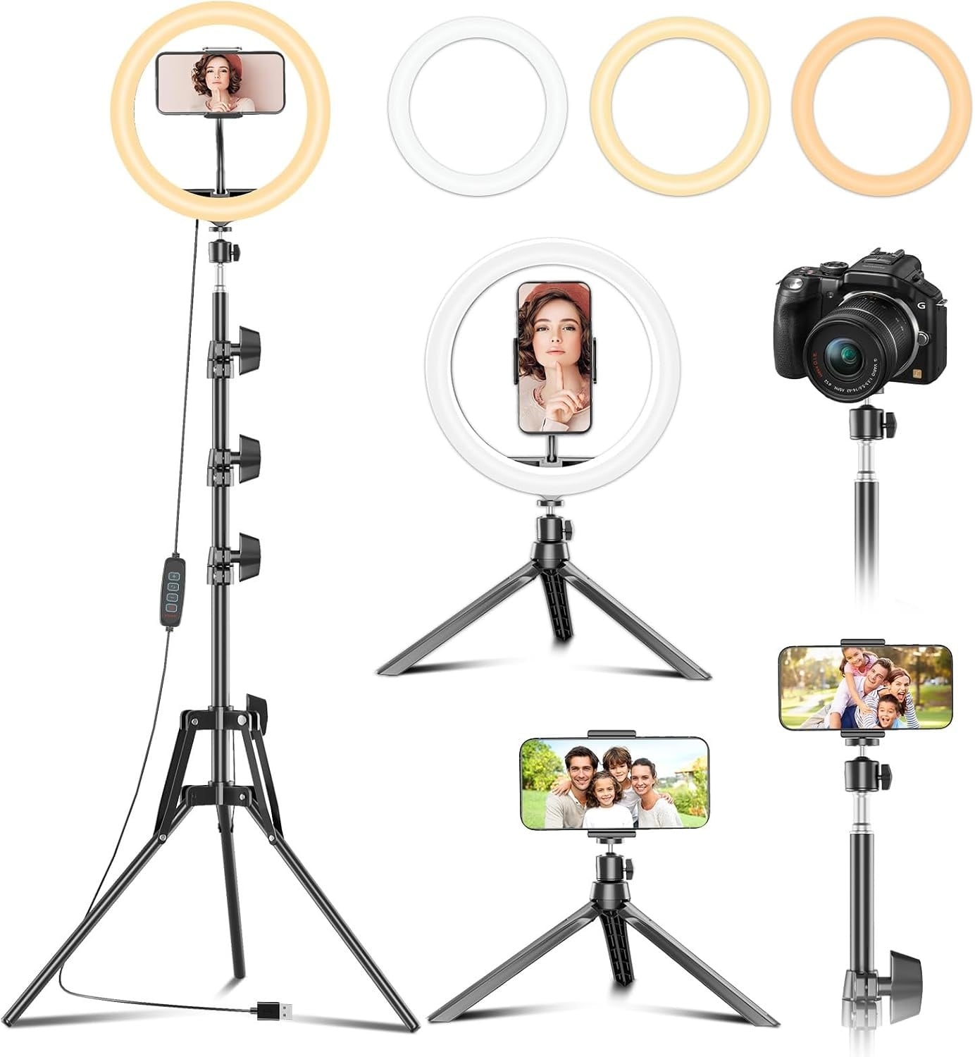 12 Zoll LED-Ringlicht mit 186 cm Stativ - Bis zu 53,2 % Rabatt