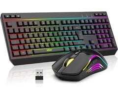 Redthunder Kabelloses Gaming Tastatur & Maus Set QWERTZ - RGB Beleuchtung - bis zu 60% Rabatt