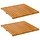 2er-Set Holzbadematten 50x50 cm - Jetzt bis zu 56,2% Rabatt sichern!