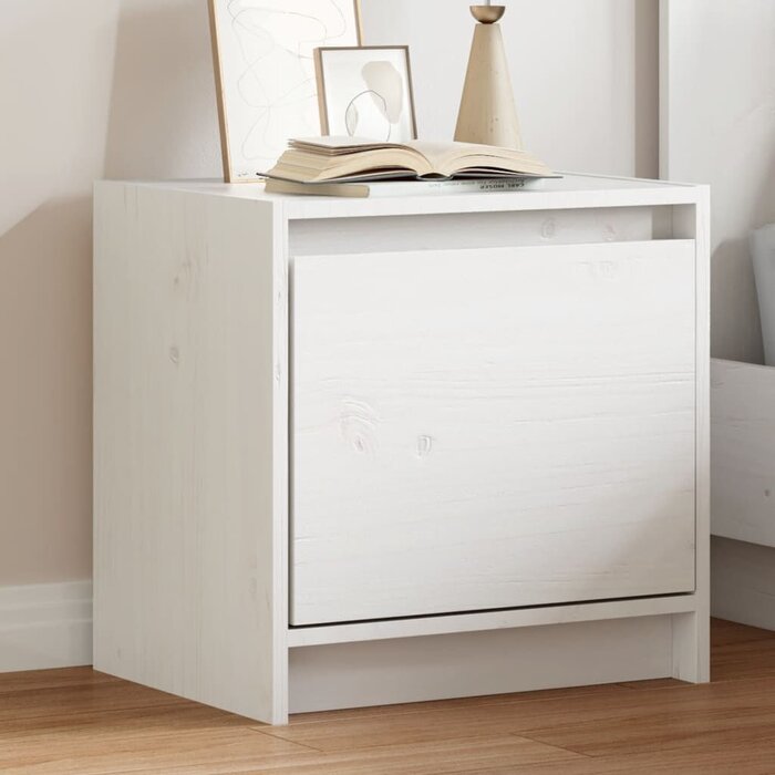 Nachtschrank Kiefer massiv Weiß 40x30,5x40cm - bis zu 55,8% Rabatt