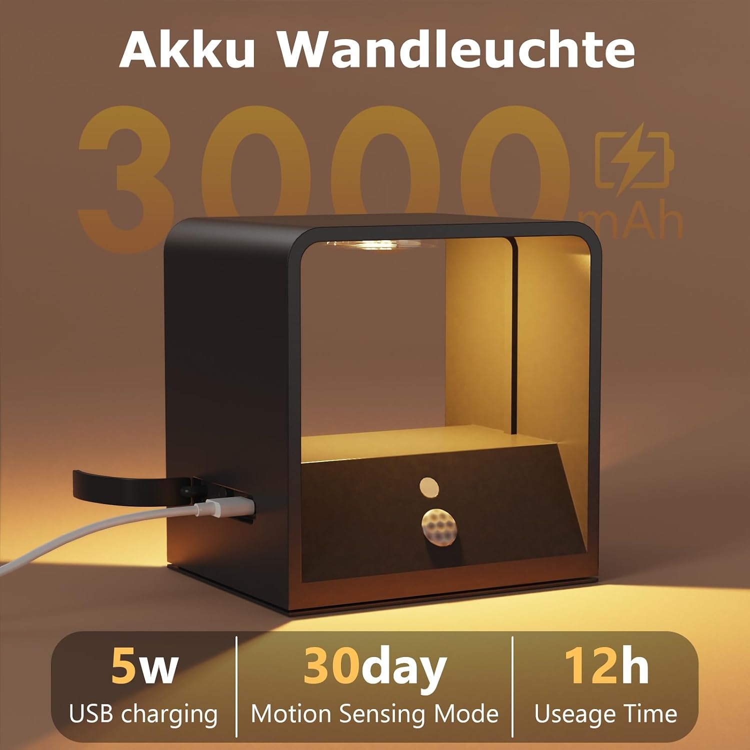 2er Set LED Wandleuchten mit Bewegungsmelder - bis zu 55,8% Rabatt