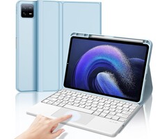 Jademall Tastaturhülle mit Trackpad für 11 Zoll Tablet - Himmelblau - bis zu 71% Rabatt