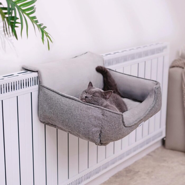 Katzenheizungsliege L 65x36cm Grau - Jetzt bis zu 56,2% Rabatt sichern