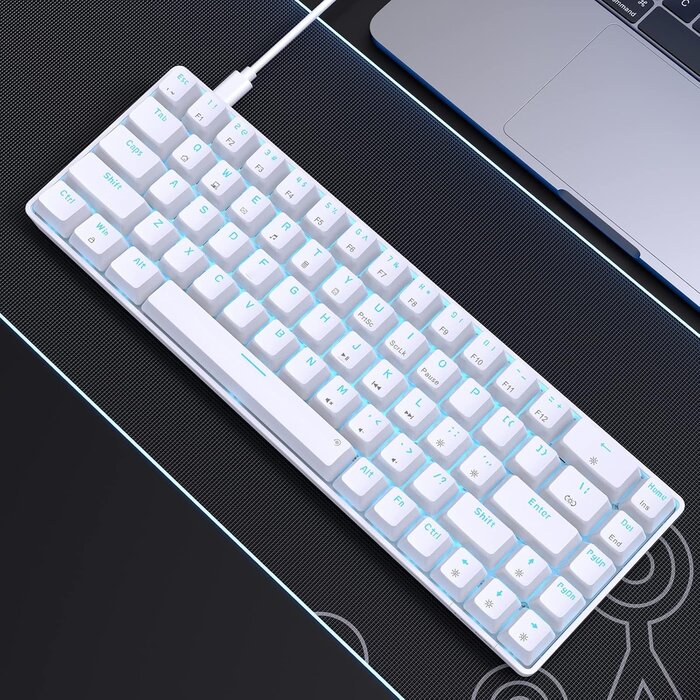 Mechanische 60% Gaming-Tastatur, 68 Tasten, braune Switches - bis zu 48,5% Rabatt