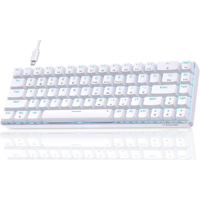 Mechanische 60% Gaming-Tastatur, 68 Tasten, braune Switches - bis zu 48,5% Rabatt