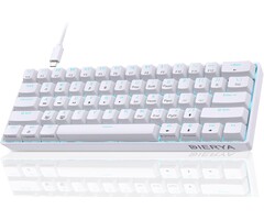 Mechanische 60% Gaming-Tastatur, Weiß, US-Layout - bis zu 57% Rabatt