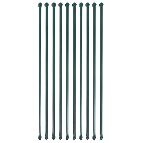 10er Set Gartenpfähle Metall, 1 m, grün - bis zu 46,8% Rabatt im Outlet