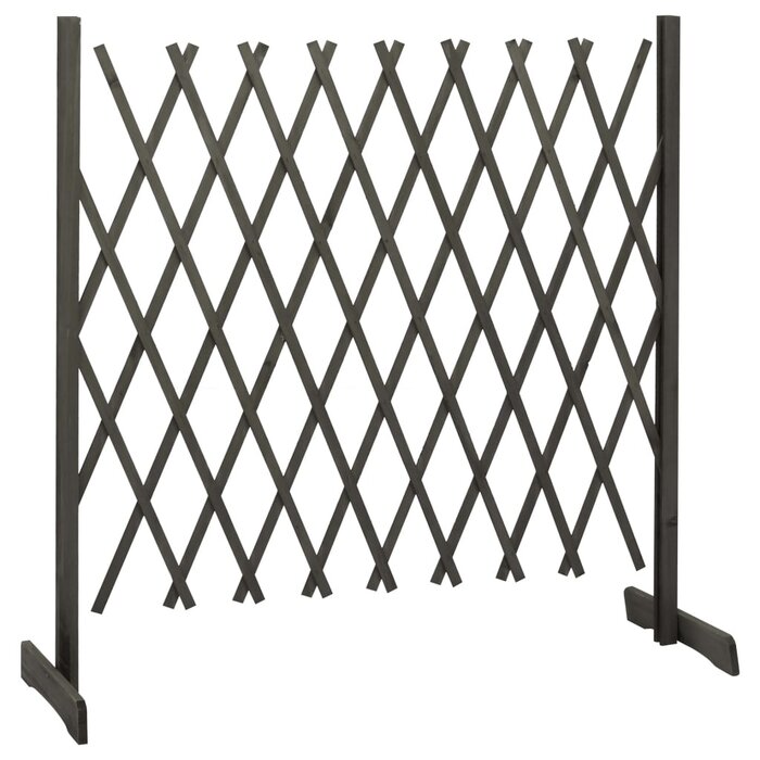 Ausziehbares Gartenspalier Fichte Grau 180x100 cm - Sparen bis zu 47,2 %