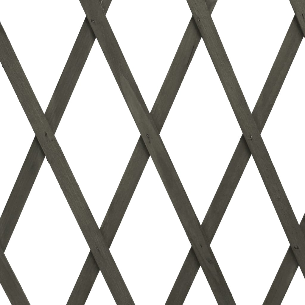 Ausziehbares Gartenspalier Fichte Grau 180x100 cm - Sparen bis zu 47,2 %