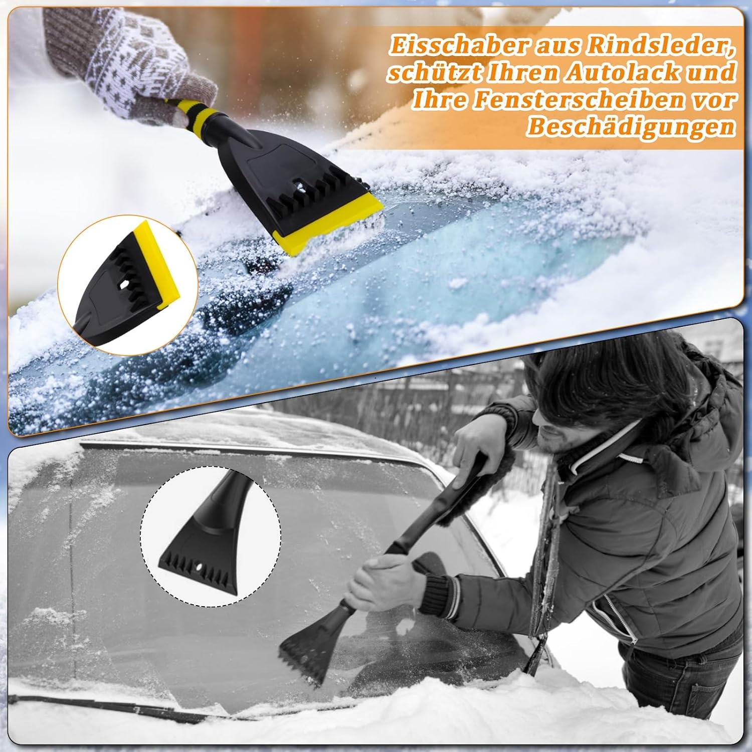Schneebesen & Eiskratzer 67cm für Auto - bis zu 61% Rabatt