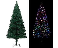 Vidaxl Künstlicher Weihnachtsbaum 180 cm mit Glasfaser-Licht - bis zu 51% Rabatt
