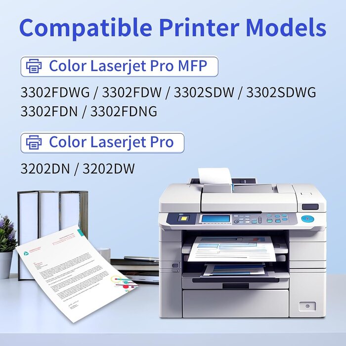 Mycartridge 4er Set Tonerkartuschen für HP Color LaserJet Pro 3302 | bis zu 71% Rabatt