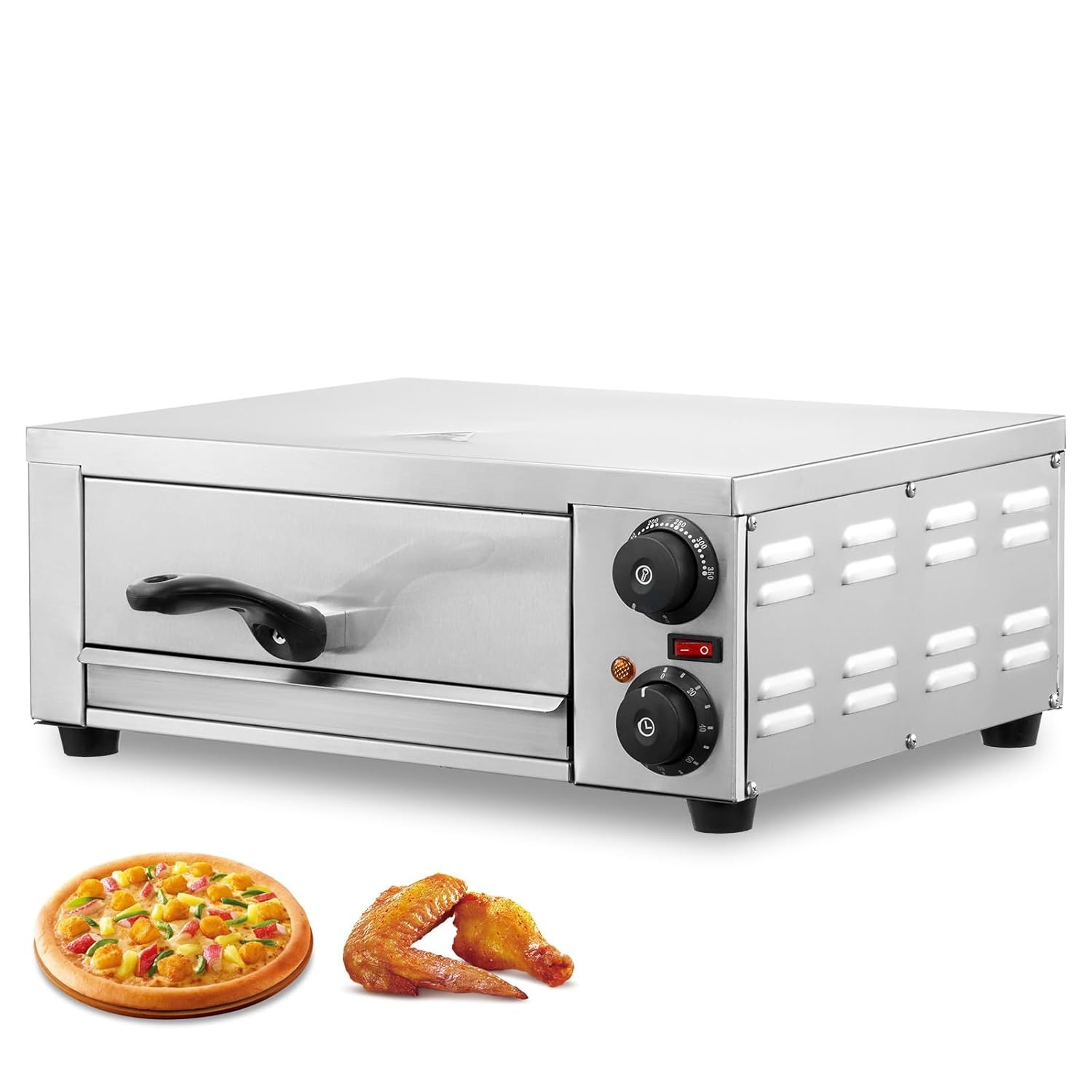 Elektrischer Pizzaofen 1500W Edelstahl - Outlet mit bis zu 46,3% Rabatt