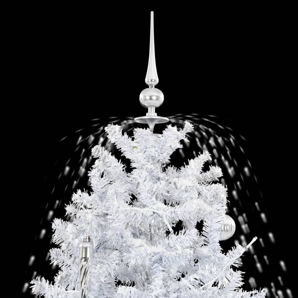 Weihnachtsbaum mit Schneefall-Effekt, 140 cm, Weiß - jetzt bis zu 46,4 % Rabatt