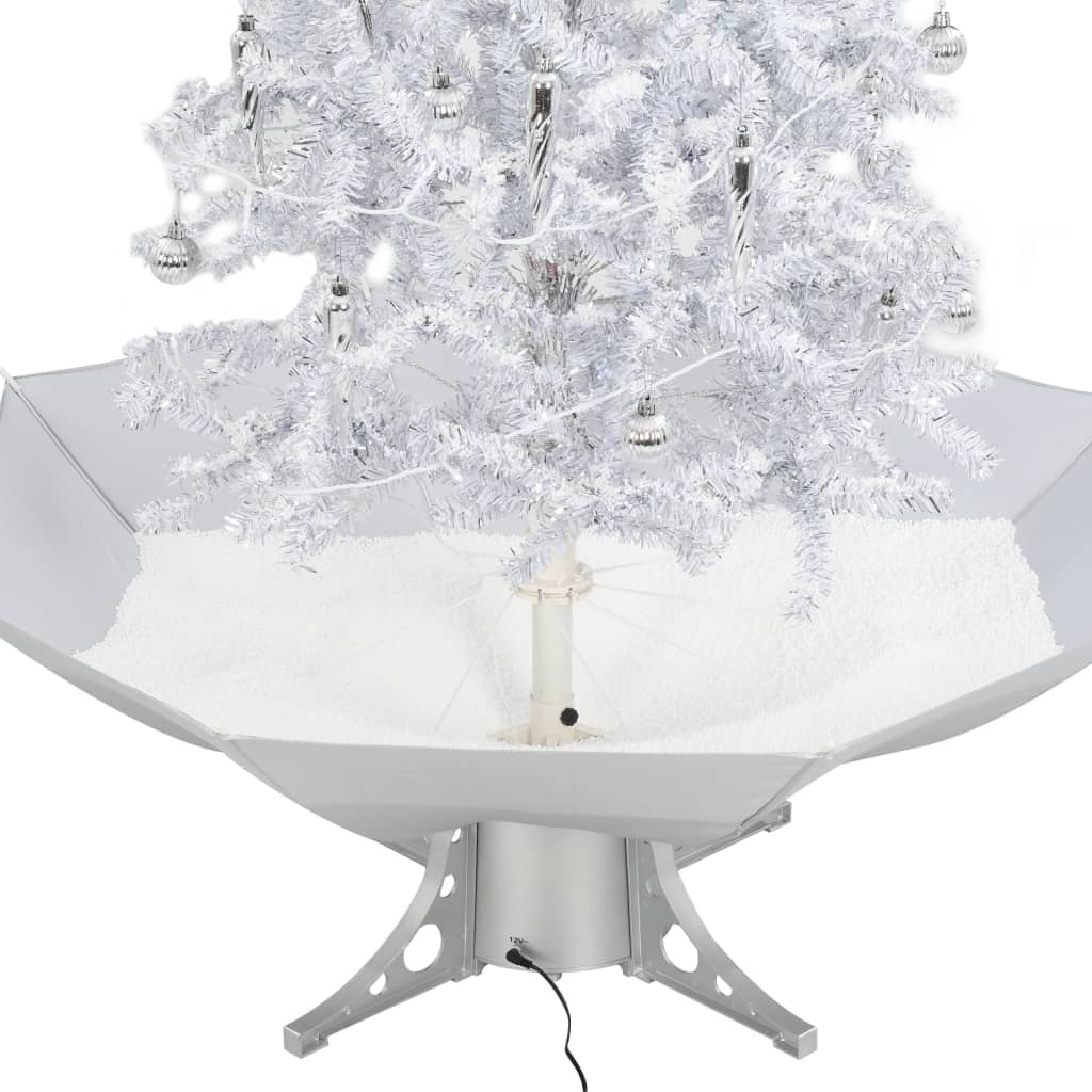 Weihnachtsbaum mit Schneefall-Effekt, 140 cm, Weiß - jetzt bis zu 46,4 % Rabatt