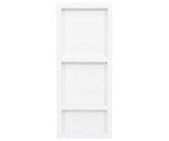 Vidaxl Duschablage mit 3 Fächern, 41x99cm, Hochglanz Weiß - bis zu 74% günstiger
