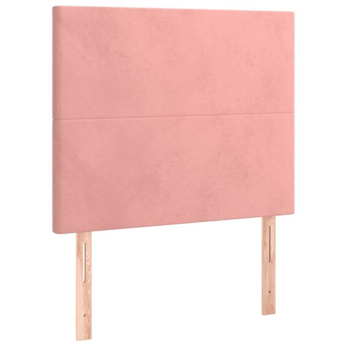 Vidaxl Bettkopfteile 2er Set 90x5cm Samt Rosa - Jetzt bis zu 73% reduziert