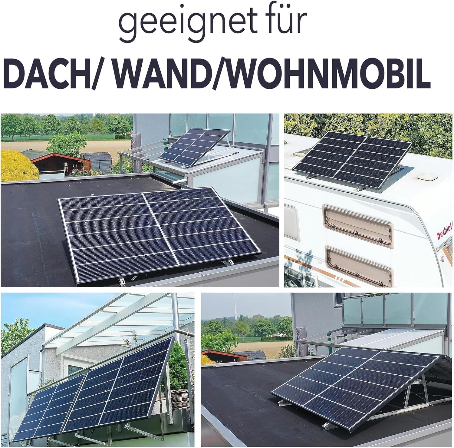 Flexible Solarpanel-Halterung für Mast & Wand - jetzt bis zu 66% sparen
