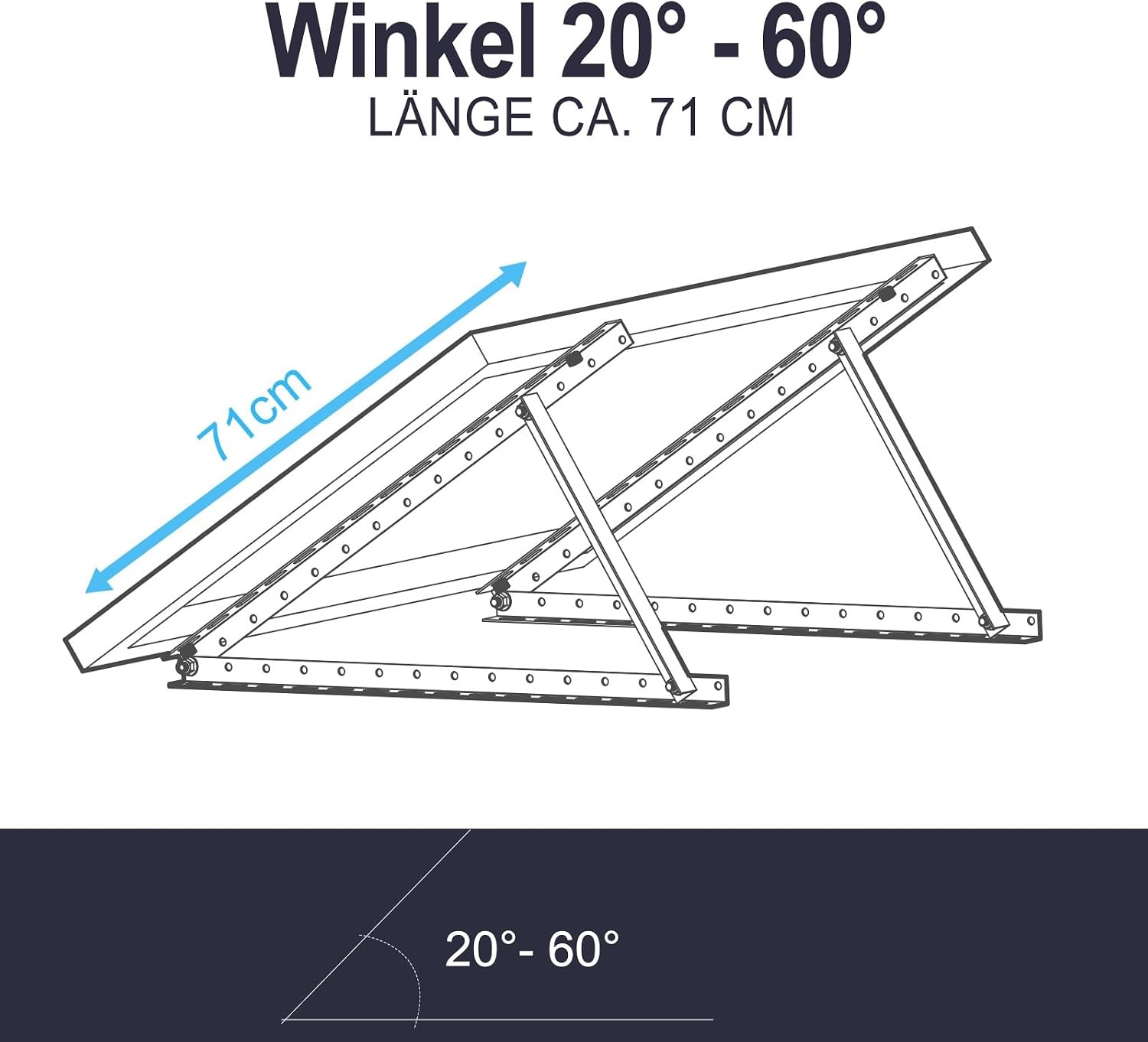 Flexible Solarpanel-Halterung für Mast & Wand - jetzt bis zu 66% sparen