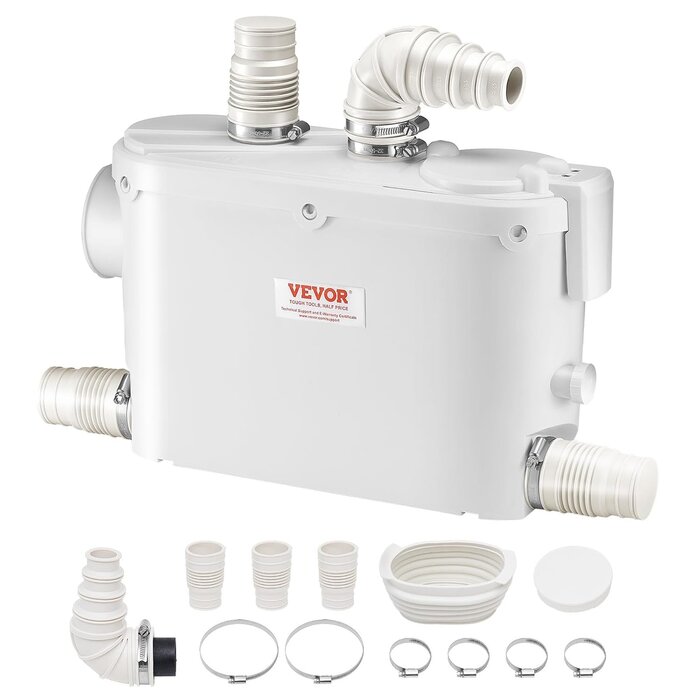 Abwasserhebeanlage 500W für WC & Dusche - Sparen Sie jetzt bis zu 46,3%