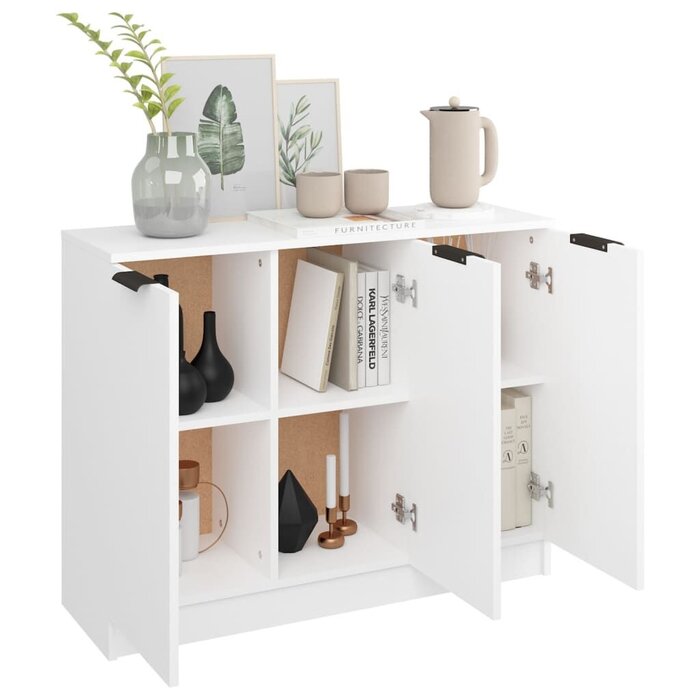Modernes Sideboard in Weiß - 90,5 x 30 x 70 cm - jetzt bis zu 45,6% sparen