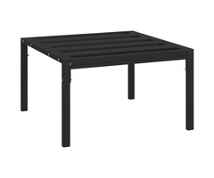 Vidaxl Moderner Gartentisch 60x60cm, Schwarz - Outlet-Schnäppchen bis zu 50% reduziert