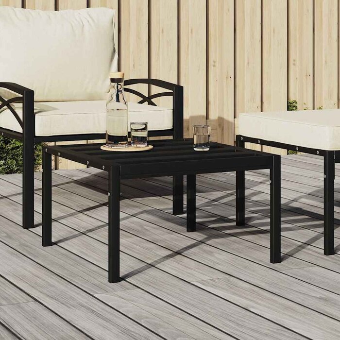Moderner Gartentisch 60x60cm, Schwarz - Jetzt bis zu 44,7% Rabatt sichern