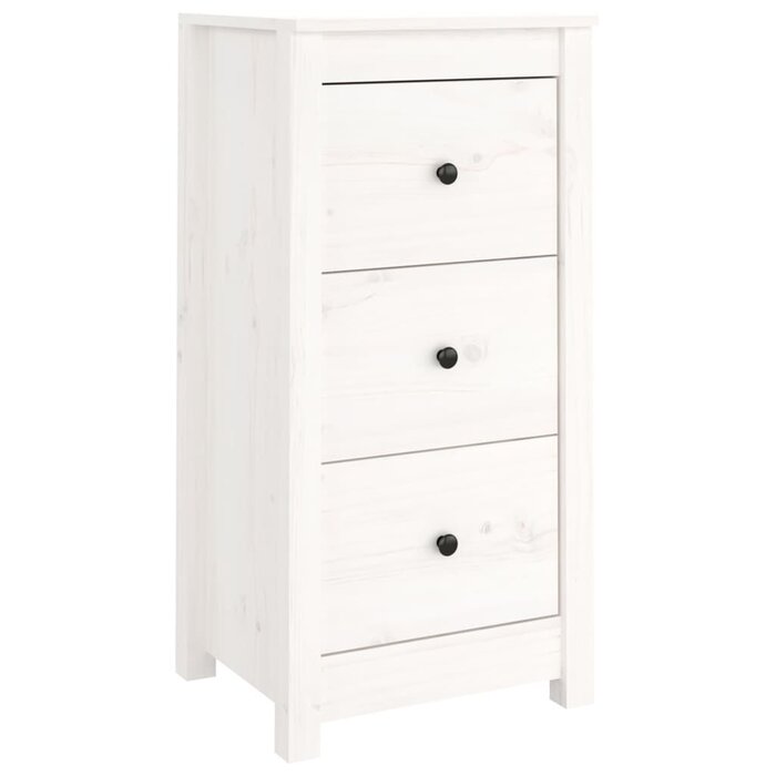 Kiefernholz-Sideboard Weiß 40x35x80cm - Jetzt bis zu 45,6 % günstiger