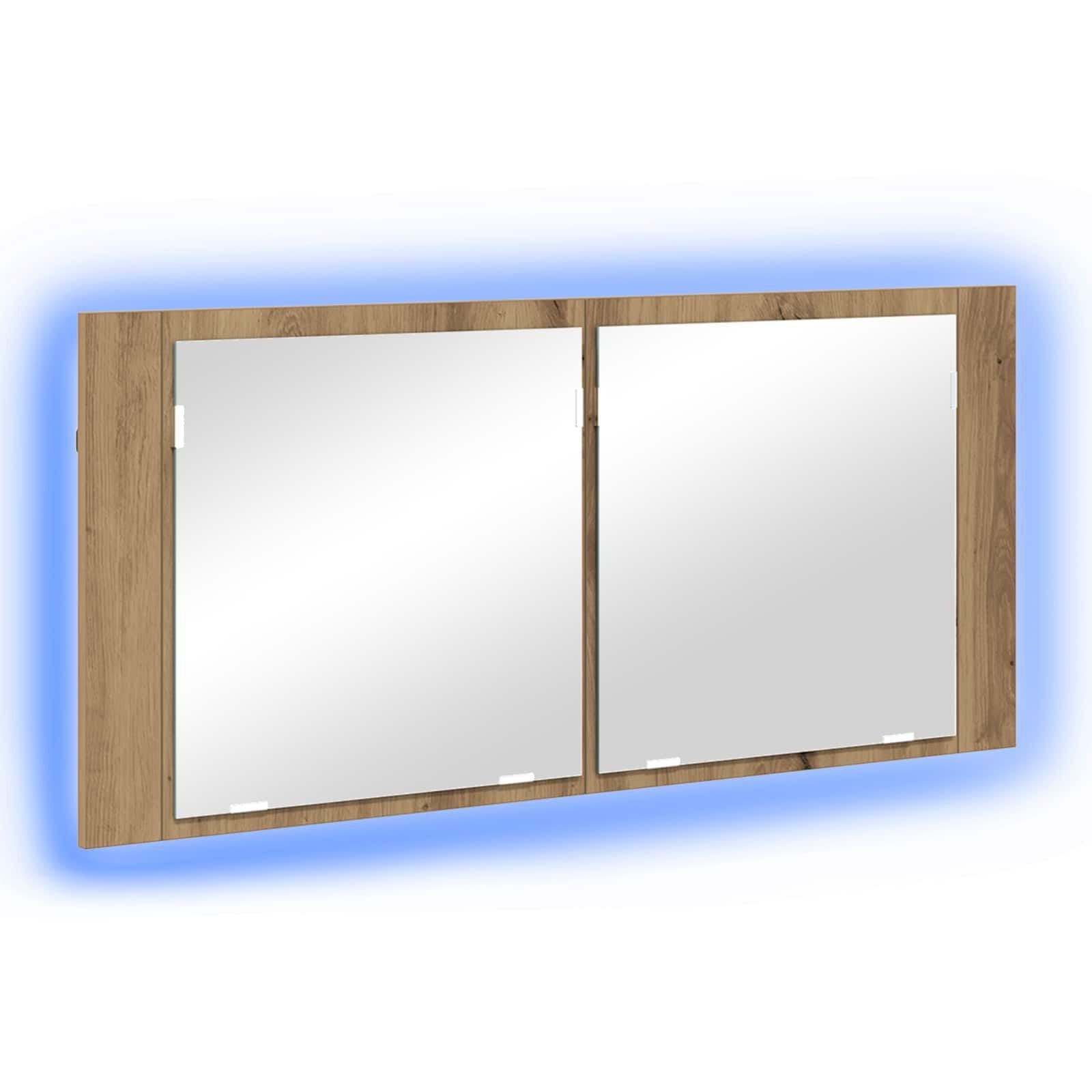 LED-Spiegelschrank Eichenoptik 100x45cm - Jetzt bis zu 44,9 % Rabatt sichern
