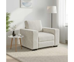 Vidaxl Samt-Sessel in Crème, 60 cm Sitzbreite - Jetzt bis zu 52 % sparen