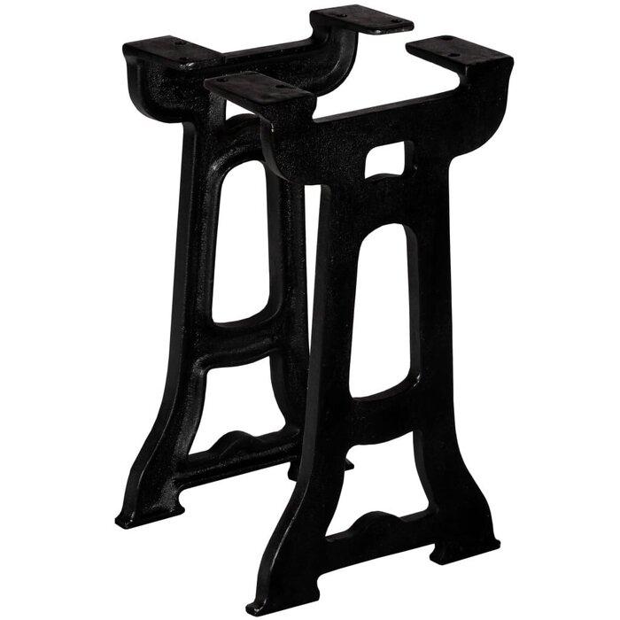 Bankfüße Y-Gestell Gusseisen 25x41cm - 2er Set - bis zu 41,4% günstiger