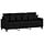 3-Sitzer Sofa 180 cm Schwarz - Komfortables Design bis zu 46,8% günstiger